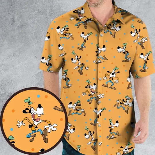 Discover Gawrsh Cool Goofy Hawaiian Button Down Shirt