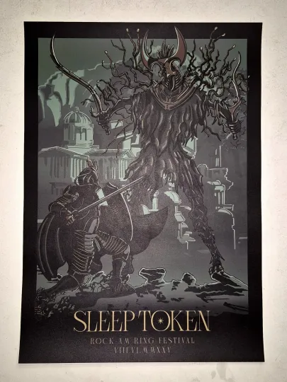 Discover Sleep Token Rock Am Ring Festival Poster 2025 Nuremberg Rituals Vertical Matte Poster