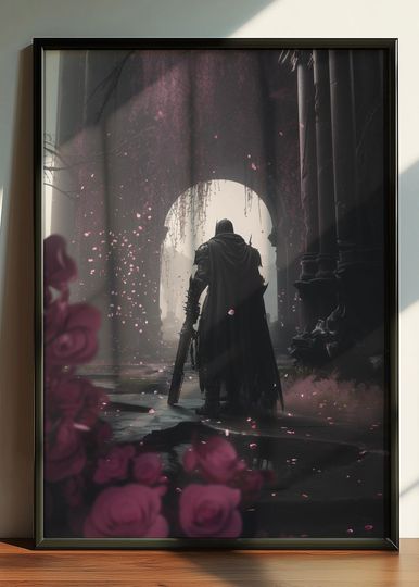 Discover Gothic Fantasy Poster, Arcadia Inspired World Poster, Cult Band Art Print, Metal Music Poster