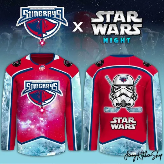 Discover South Carolina Stingray1 2026 Star Wars Night Hockey Shirt