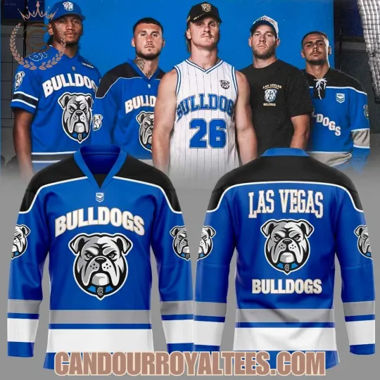 Discover Canterbury-Bankstown Bulldogs 2026 Vegas Merch Hockey Shirt Men's