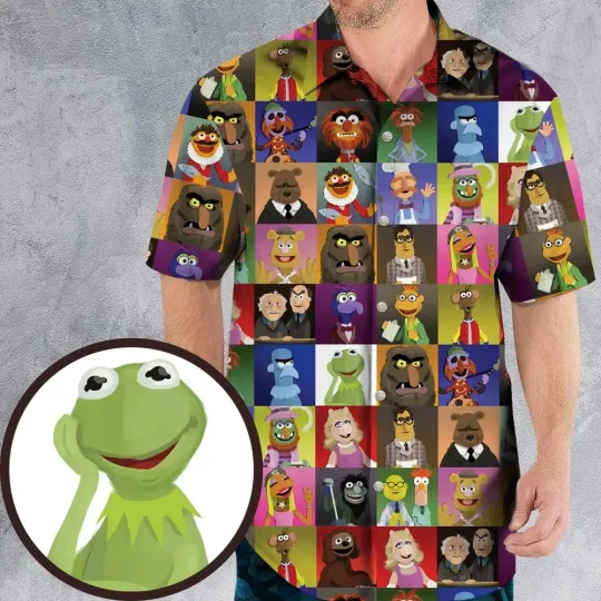 Discover The Frog and friends Hawaiian Shirt, Gift For her, Gift For Cartoon Lovers