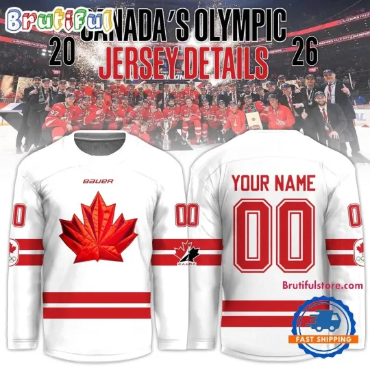 Discover Personalized Canada 2026 Olympic Hockey Limited Edition White Hockey Shirt Men's