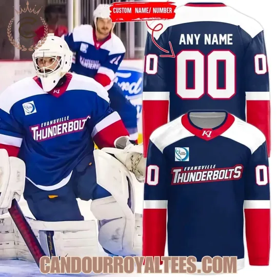 Discover Personalized Evansville Thunderbolts 2026 New Hockey Shirt Men's Fan Gear Unisex