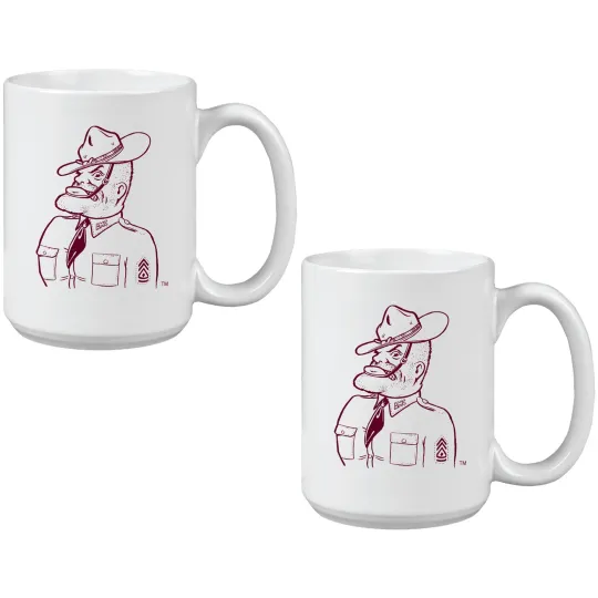 Discover Texas A&M Aggies Two Pack 15oz. Vault Sketch Ceramic Mug Set