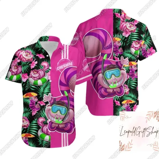 Discover Cheshire Cat Shirt, Disney Cat Shirt, Cat Hawaiian Shirt