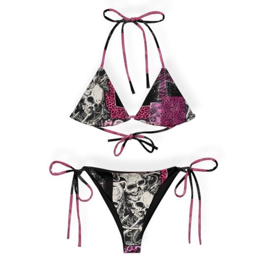 Discover Y2K Inspired McBling Gyaru Grunge Rave Bikini