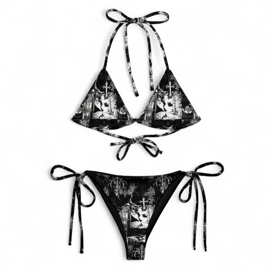 Discover Y2K Inspired Cyber Sigilism Grunge Goth Rave Bikini