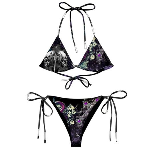Discover Y2K Inspired Cyber Grunge Goth Rave Bikini