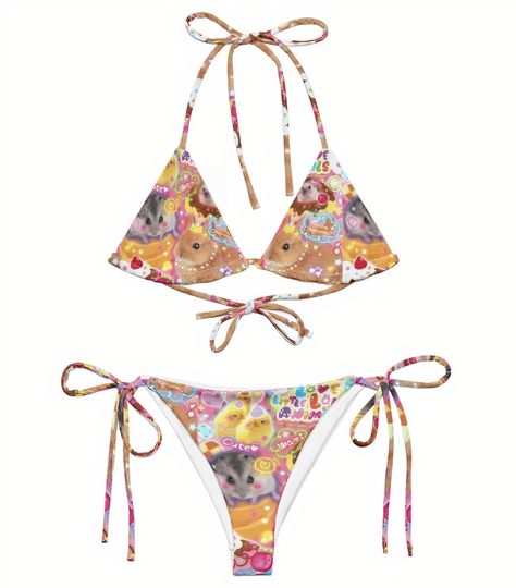Discover Y2K Inspired Kawaii Harajuku Decora Cutecore Cyber Rave Bikini