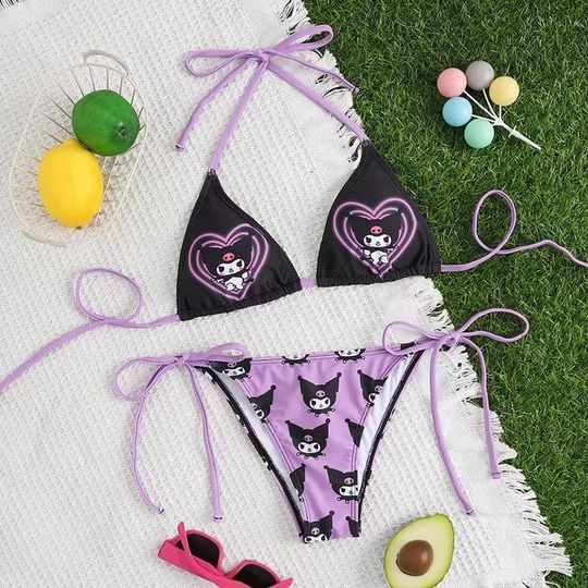 Discover 2Pcs Kitty Bikinis Set Swimwear Beachwear