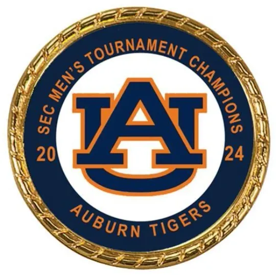 Discover Tribute Coin Auburn Tigers SEC 2024 Men's Basketball Tournament Champions