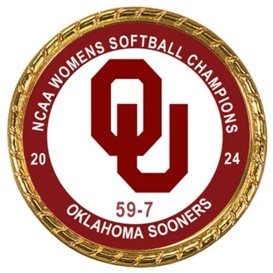 Discover Tribute Coin Oklahoma Sooners 2024 Women's Softball Championship Double Sided
