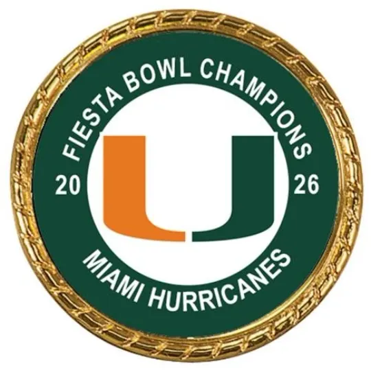 Discover Tribute Coin Miami Hurricanes 2026 Fiesta Bowl Champions