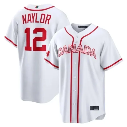 Discover Canada Baseball Josh Naylor White 2026 World Baseball Classic Jersey