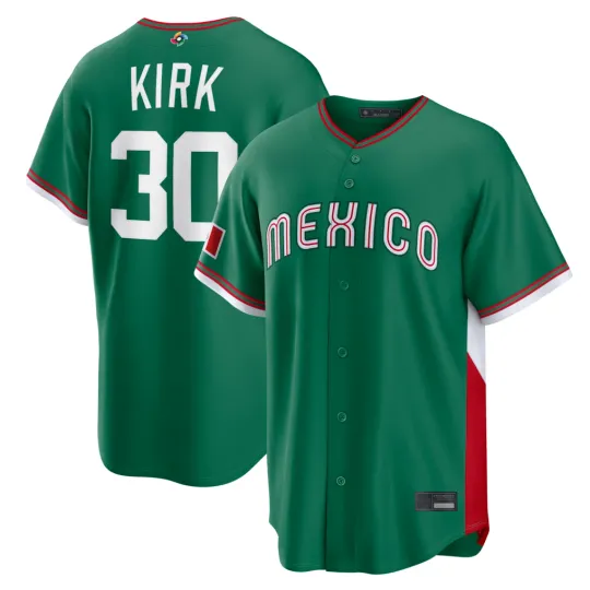 Discover Mexico Alejandro Kirk Green 2026 World Baseball Classic Road Stadium Jersey