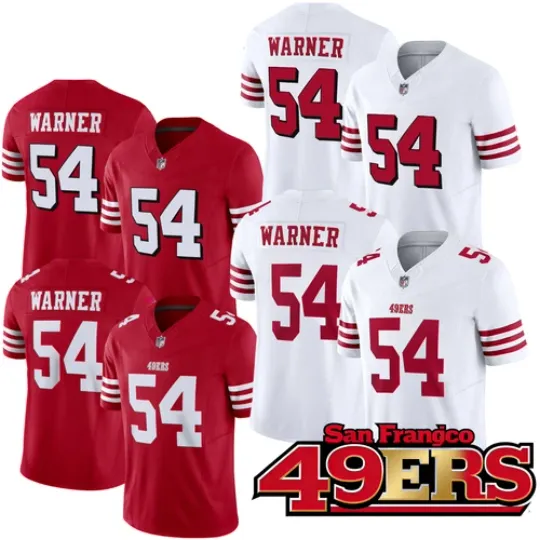 Discover Men's 49erss #54 Fred Warner Limited Game Jersey All Printed Jersey