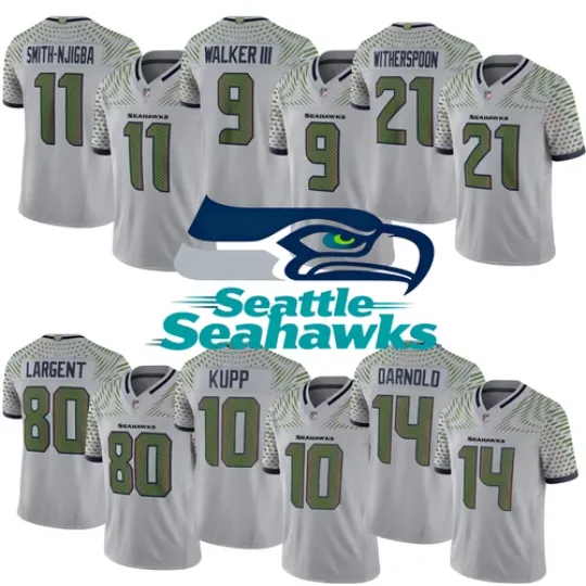 Discover Seahawkss Men's Wolf Gray 2025 Rivalries Collection Limited Jersey All Size