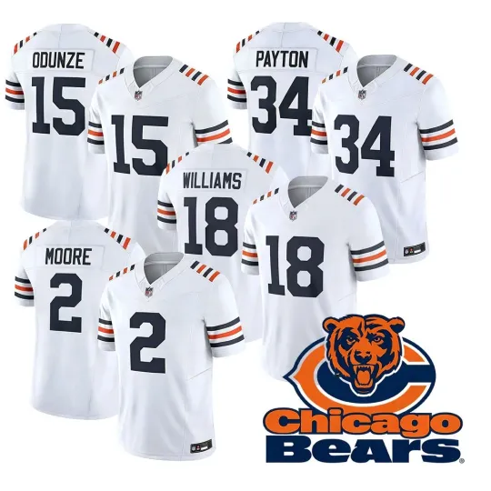 Discover Men's Bearss White Limited Player Jersey All Printed Jersey