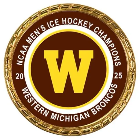Discover Tribute Coin Western Michigan Broncos 2025 Men's Ice Hockey Champions