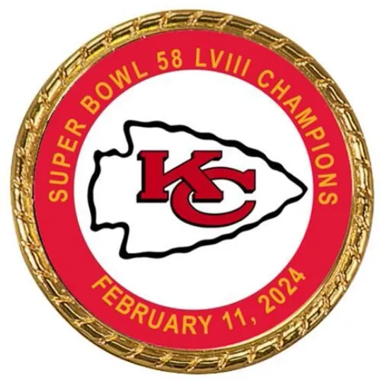 Discover Tribute Coin Super Bowl 58 LVIII Kansas City Chiefs Champions