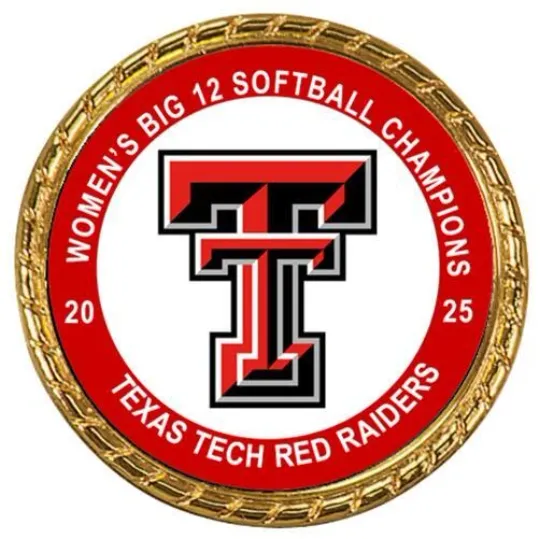 Discover Tribute Coin Texas Tech Red Raiders 2025 Women's Big 12 Softball Champions