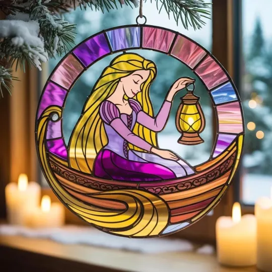 Disney Rapunzel Suncatcher Ornament, Tangled Window Decor, Disney Princess