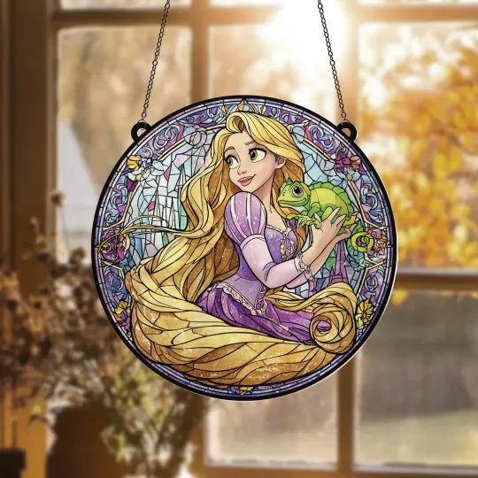 Princess Rapunzel Acrylic Suncatcher, Disney Window Decor, Gift for her