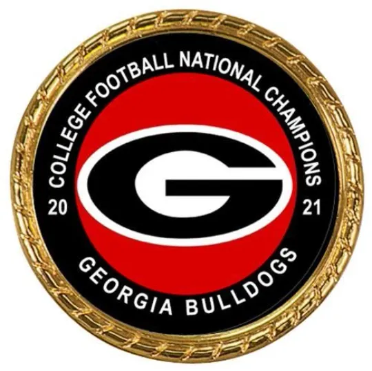 College Football National Champions Tribute Coin GA Bulldogs 2021 2022