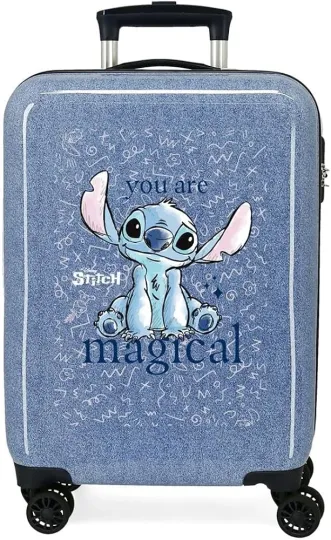 Stitch Angel Luggage Cover, Gift For Cartoon Lover, Gift For Her