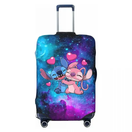 Discover Stitch Angel Luggage Cover , Gift For Cartoon Lover, Gift For Her