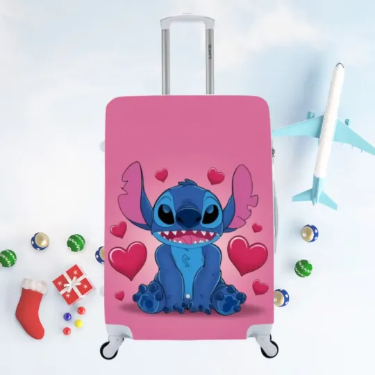 Discover Stitch Angel Luggage Cover , Gift For Cartoon Lover, Gift For Her