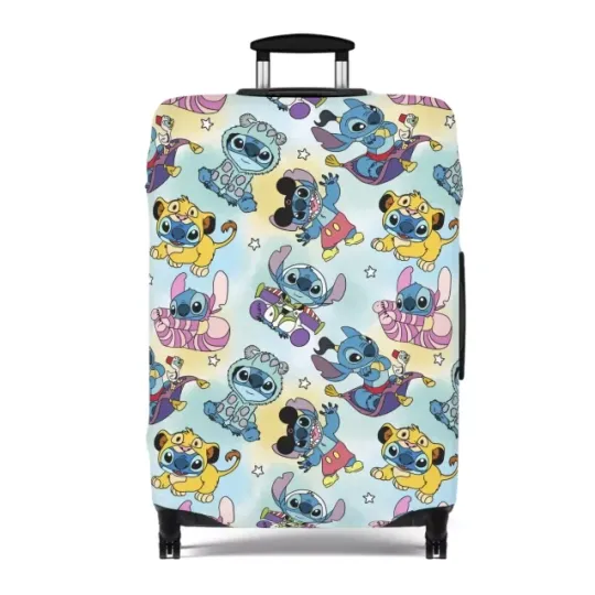 Stitch Luggage Cover, Gift For Cartoon Lover, Gift For Her