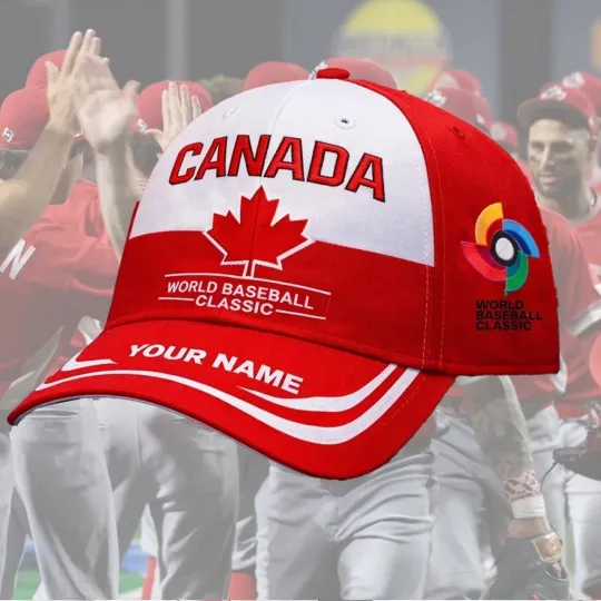 Discover Personalized Canada Team 2026 Classic AOP Baseball Cap Gift Fan