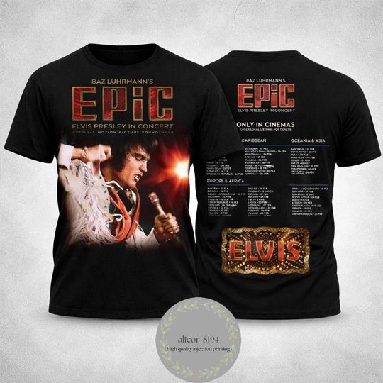 Discover Elvis Presley in Concert 2026 T Shirt