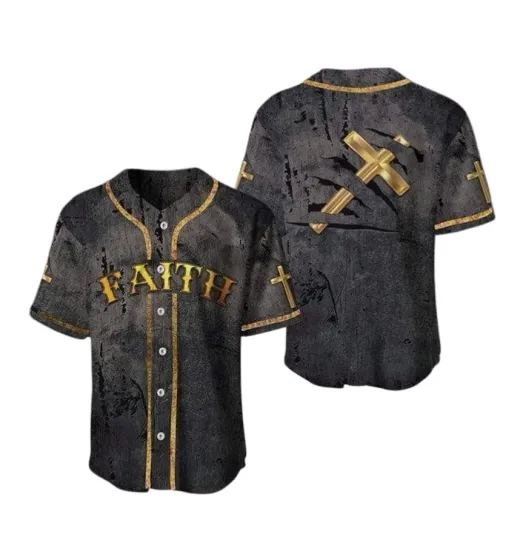 Discover Jesus Cross Christian Gift For Men Baseball Jersey