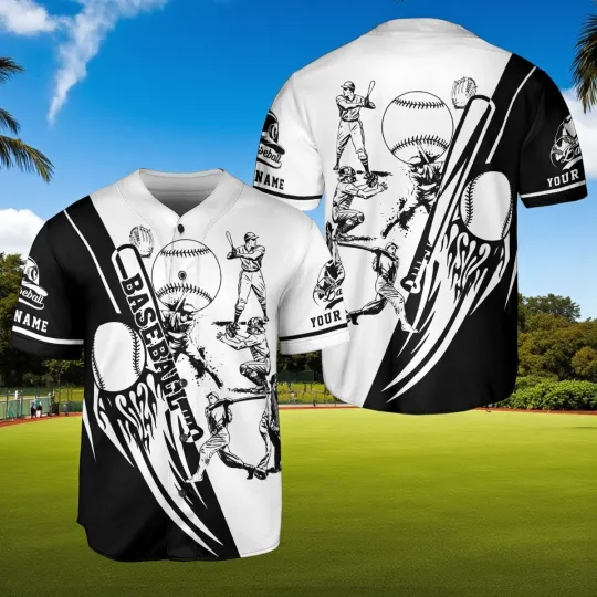 Discover Personalized Baseball Jersey Shirt, Baseball 3D Shirt Men & Women S-5XL