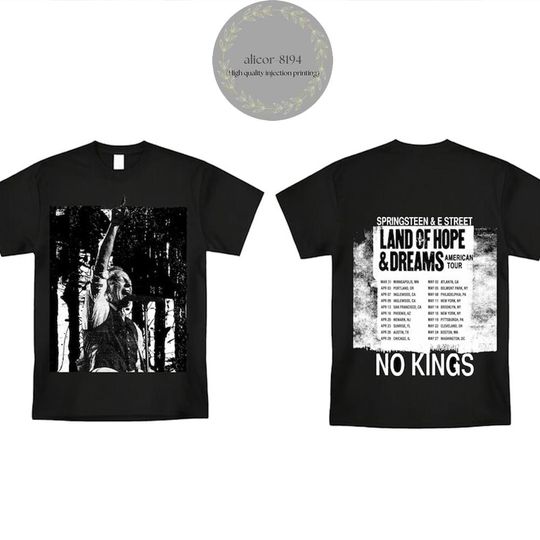 Discover Bruce Springsteen and The E Street Band Land Of Hope & Dreams American Tour 2026 T Shirt