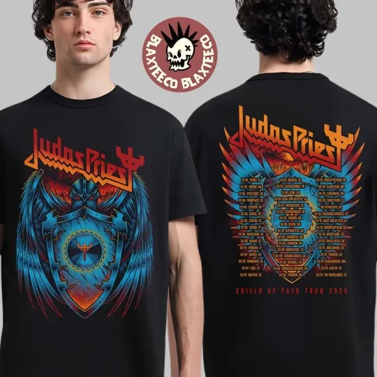 Judas Priest and Alice Cooper North American Tour 2025 Double Sided T-Shirt