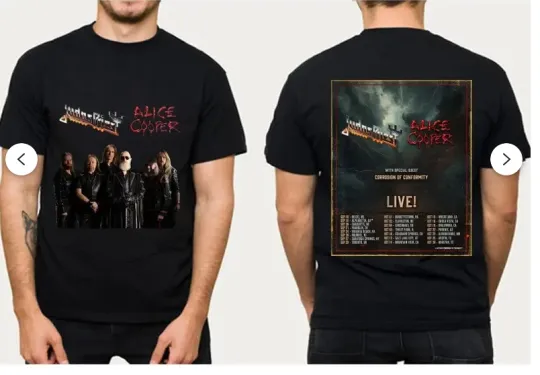 Discover Judas Priest And Alice Cooper North American Tour 2025 T Shirt