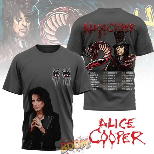 Alice Cooper 2025 World Tour 3D T-Shirt