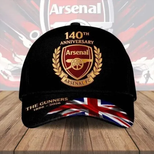 Discover Arsenal F.C 140th Anniversary 1886-2026 Cap