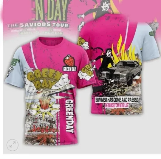 Discover Green Day Dookie AOP 3D T-Shirt Polyester Unisex M765