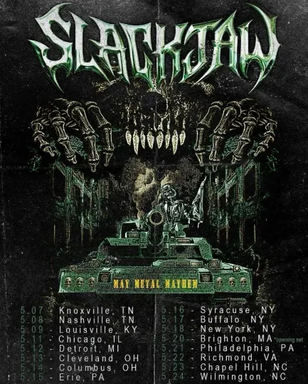 Discover Poster Slackjaw May Metal Mayhem North American 2025 Tour Poster, gift for fans