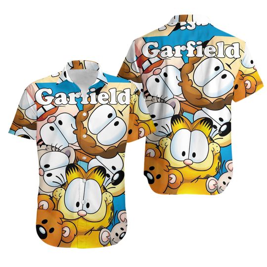 Funny Garfield Hawaiian Shirt