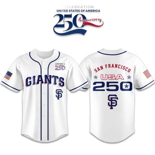 Discover Giants America 250th Anniversary 2026 Baseball Jersey