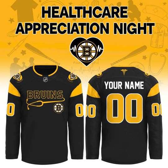 Boston Bruins 2026 Healthcare Appreciation Night Special Hockey Jersey