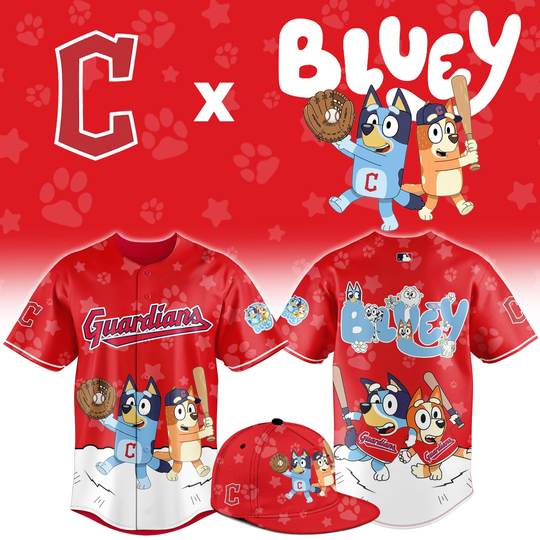 Cleveland Guardians BlueyDad Night Game Limited Baseball Jersey