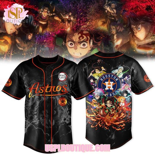 Houston Astros x demon New Design 2026 Black Jersey