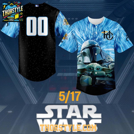 Discover Charleston RiverDogs Star Wars Night 2026 Personalized Baseball Jersey